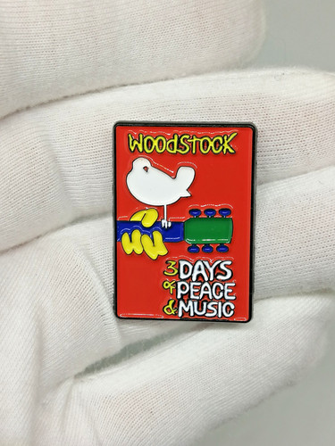Woodstock anstecknadel emaille - woodstock,