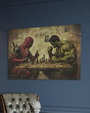Deadpool Hulk Leinwand Bild