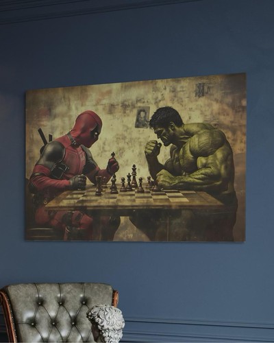 Deadpool hulk leinwand - deadpool,