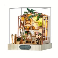 3D - Romantischer Garten - Bücherecke