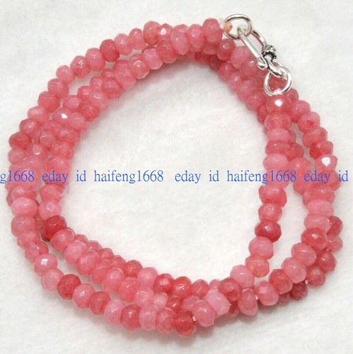 Hübsch 2x4mm facettiert rosa - hübsch,