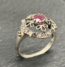Rubin ring diamant - ,