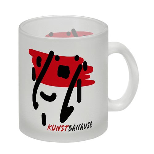 Kunstbanause glas tasse - kunstbanause,
