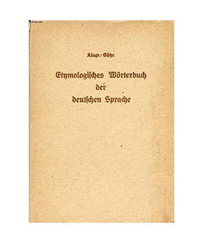 Etymologisches wörterbuch der - wörterbuch,