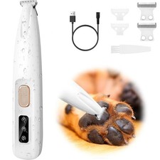 Hundepfoten Trimmer mit LED-Licht, Profi Pfotentrimmer für Hunde, Kabellos DHL