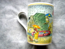 Gilitzer Porzellan Motiv SOMMERTAG am Strand Karikatur Kaffeebecher/Tasse /Pott