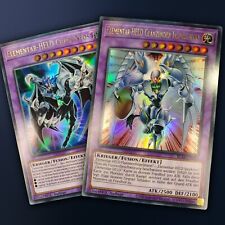 Elementarheld Set! Glänzender Flügelmann & Chaos Neos Ultra Rare Yugioh Deutsch