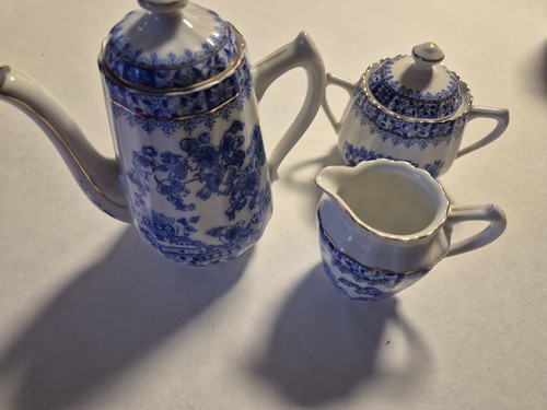 Kaffee set china - "china, blau"