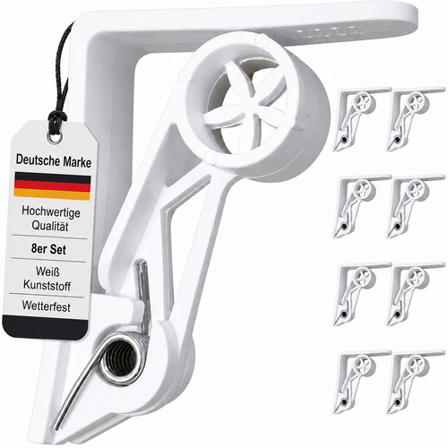 Tischtuchklammern weiß - tischtuchklammern,