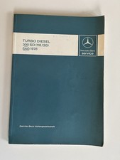 Mercedes Service Handbuch Turbo Diesel 300 SD (116.120) 1978 Werkstatt USA 
