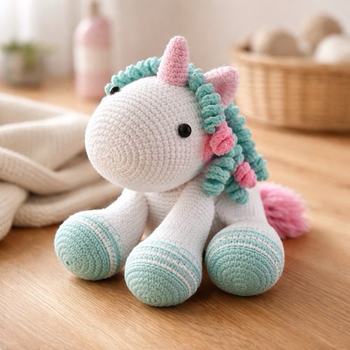 Amigurumi einhorn gehäkelt - amigurumi,