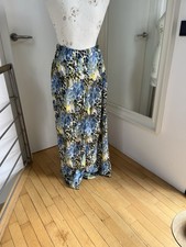 Hose, Anthropologie, Bunt Gemustert, blau,okka,schwarz,…38, weites Bein