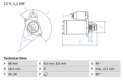 Bosch anlasser starter - bosch,