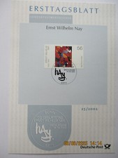 Ersttagsblatt 25/2002 "Ernst Wilhelm Nay"