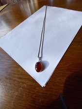 Schöne 925 er Silber Kelle+Bernstein Anhänger, der Anhänger mit Einschlüssen