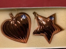 Leonardo Weihnachtsstern und Herz , massiv kupferfarben ca14 cm