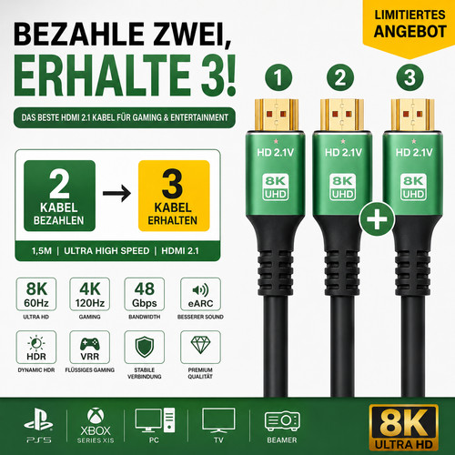 Hdmi kabel 60hz - 60hz, 4k