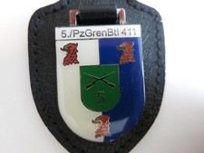 Brustanhänger / Verbandsabzeichen Bundeswehr 5./PzGrenBtl 411 Eggesin PzG 193