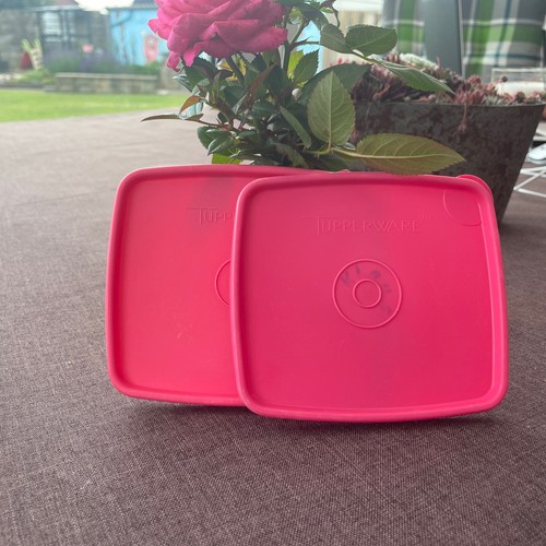 Tupperware 310 deckel - 2x, rosa