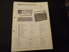 Original service manual - service, saba