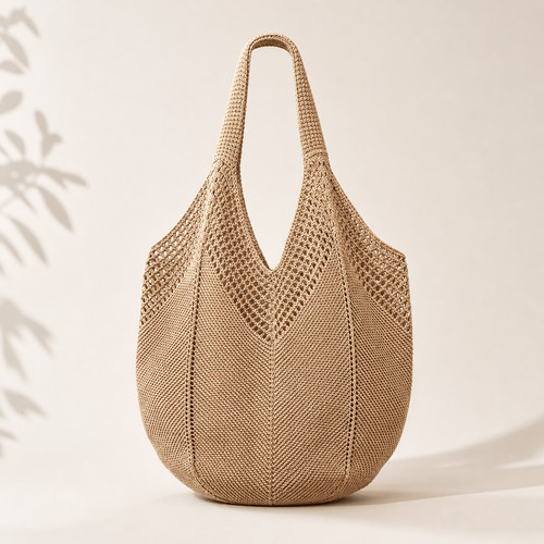 Gewebte strandtasche - gewebte,