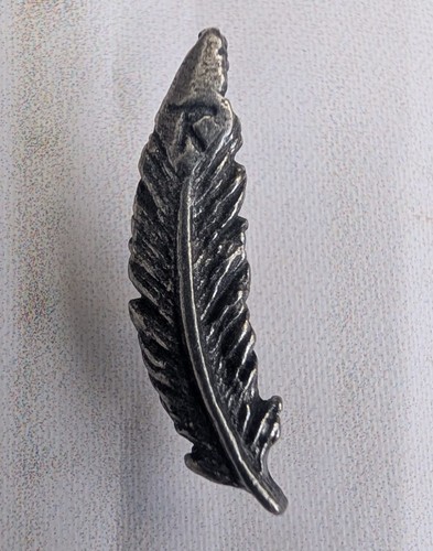 Kate bush pewter feather lapel - bush,