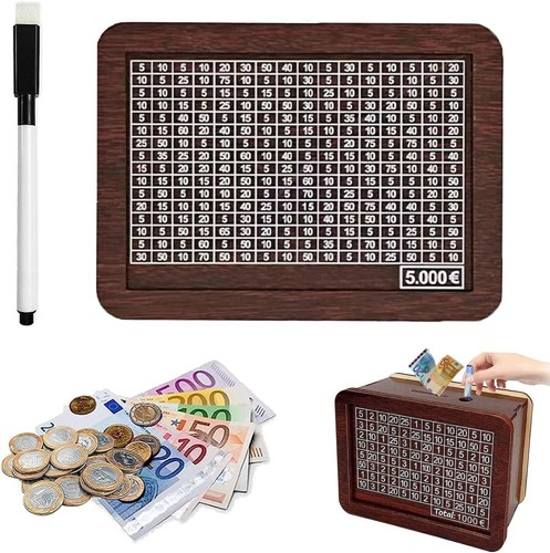 Spardose aus holz mit - spardose,