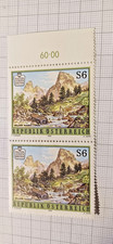 2 Stück Briefmarken, Naturschönheiten Österreich, Wilder Kaiser, Tirol 6 S