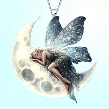 Halskette Damen 🌙🧚 Mond