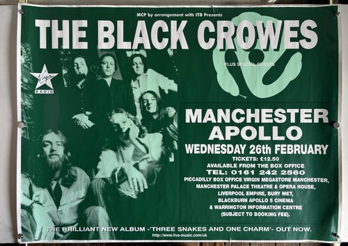 The black crowes - black, manchester