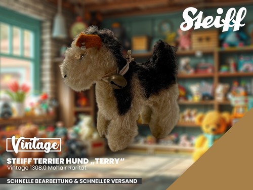 Steiff terrier hund - steiff,