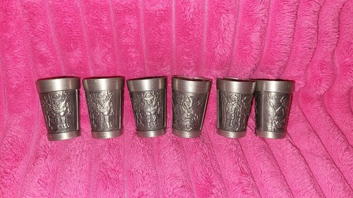 Zinn schnapsbecher set 6 - schnapsbecher, set,