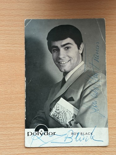 Roy black autogrammkarte - black,