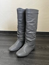 Coole SDS Slouch Stiefel, flach, grau, Gr. 38, getragen