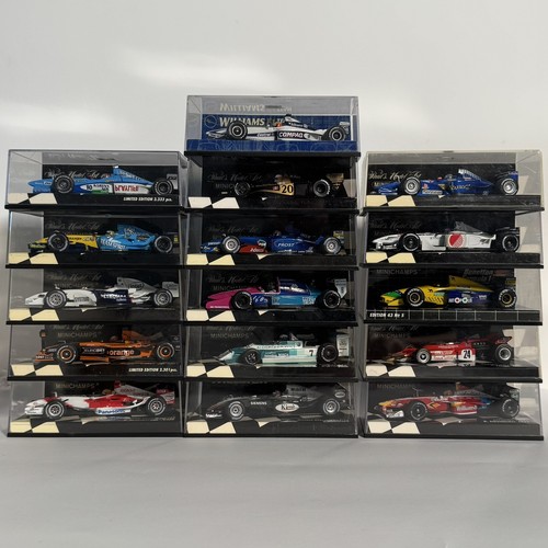 16x formula model cars - 1,
