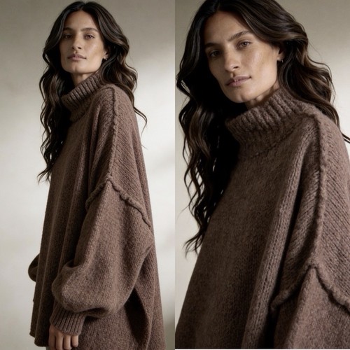 Pullover braun oversized - pullover,