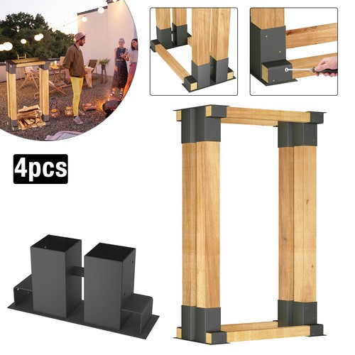 4pcs holzstapelhilfe brennholz - 4pcs,