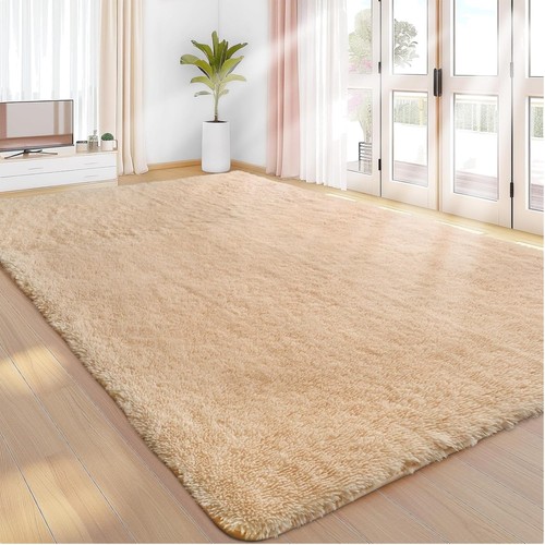 Beiger hochflor teppich - hochflor,