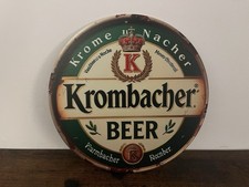 KROMBACHER Pils Bier Beer Werbeschild Vintage Retro 20cm BAR DEKO PARTY KELLER..