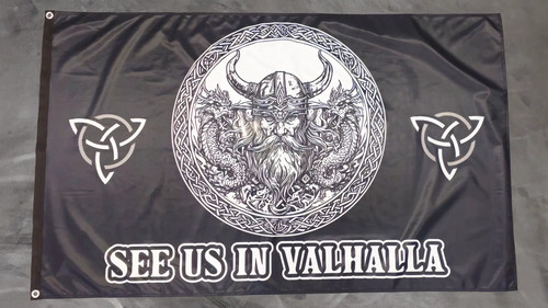 Premium fahne flagge - premium, wikinger