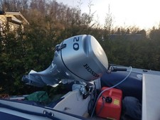 Hartgummi Schlauchboot, Aluboden,20PS Honda,Zug. Strassentrailer selbstbremsend