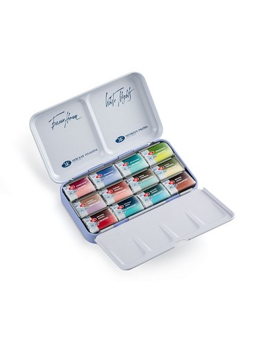 White nights aquarellfarben - white,