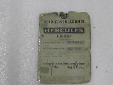 Betriebserlaubnis Hercules L 50 Luxus
