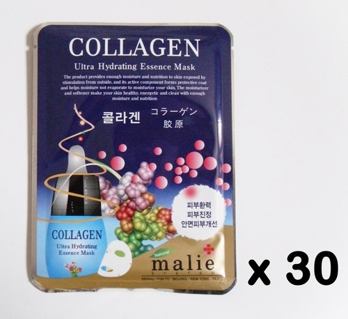 30pcs malie collagen face mask - collagen,