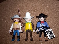 PLAYMOBIL Geobra Western ACW 3 Figuren Cowboy + Scout + Kopfgeldjäger
