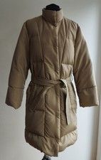 WEEKEND MAX MARA DAUNENMANTEL REINE DAUNEN STEPPMANTEL MANTEL BEIGE GR. 36 S