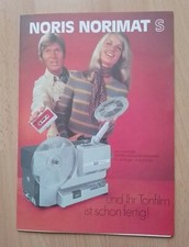 Prospekt NORIS NORIMAT S/Tonfilm-Cassetten-Projektor/8 S./Super8/Single8/TOP!!!