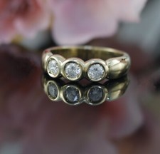 Brillant gold ring 585er - in, /