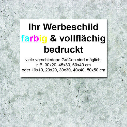 Firmenschild werbeschild - firmenschild,