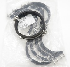 5x Rohrschelle Edelstahl V4A mit Gummieinlage Befestigungsschelle 108-116mm M10